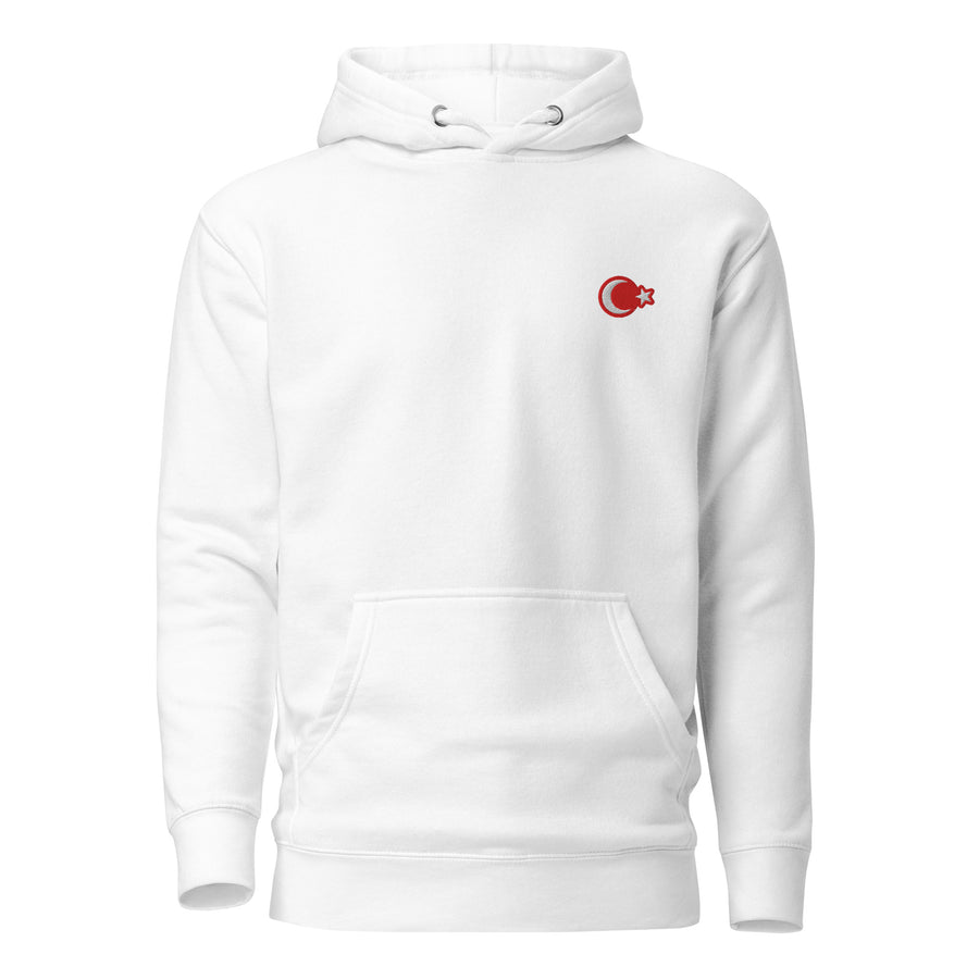 Unisex Signature Turkey Embroidered Hoodie — Product mockup