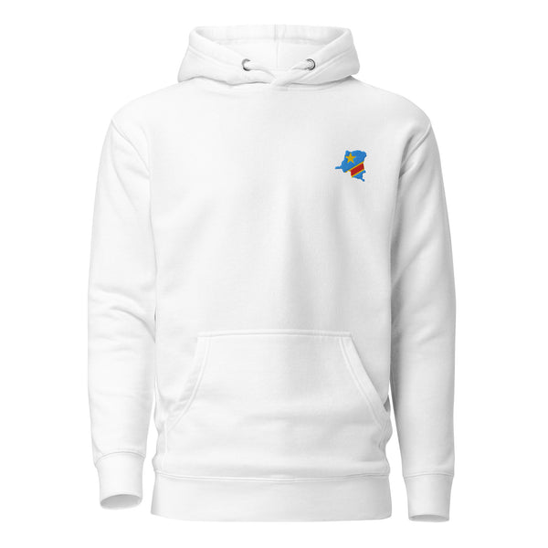 Sweat à Capuche H/F signature RDC brodé blanc