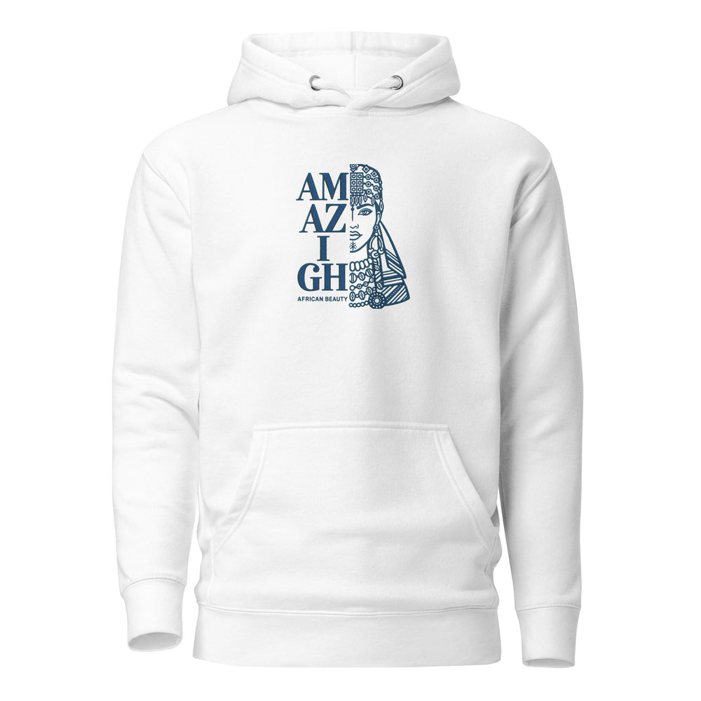 Damen-Kapuzenpullover Signature AFRICAN AMAZIGH BEAUTY bestickt