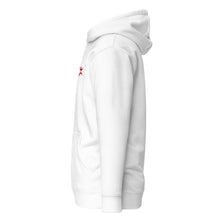 Sweat à capuche premium Berbère brodé unisexe – Coton blanc