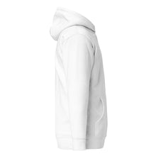 Sweat à capuche premium Berbère brodé unisexe – Coton blanc