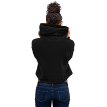 Sweat à Capuche Crop-Top signature Berbère brodé noir — vue de dos