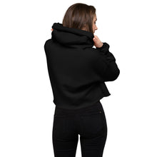 Sweat à Capuche Crop-Top signature France brodé noir — vue de dos