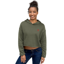 Sweat à Capuche Crop-Top signature Berbère brodé — vue de face
