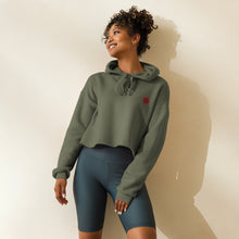 Sweat à Capuche Crop-Top signature Maroc brodé — vue de face