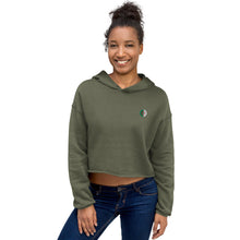 Sweat à Capuche Crop-Top signature Algérie brodé — vue de face