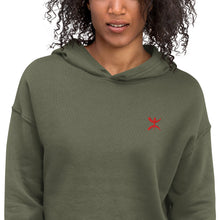 Sweat à Capuche Crop-Top signature Berbère brodé