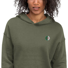 Sweat à Capuche Crop-Top signature Algérie brodé