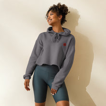 Sweat à Capuche Crop-Top signature Maroc brodé — vue de face