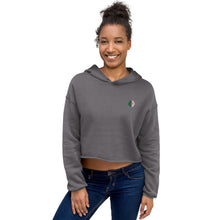 Sweat à Capuche Crop-Top signature Algérie brodé — vue de face