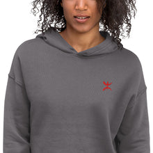 Sweat à Capuche Crop-Top signature Berbère brodé
